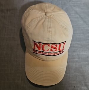 NC State Wolfpack The Game Tag SnapBack Hat Cap Twill Beige
